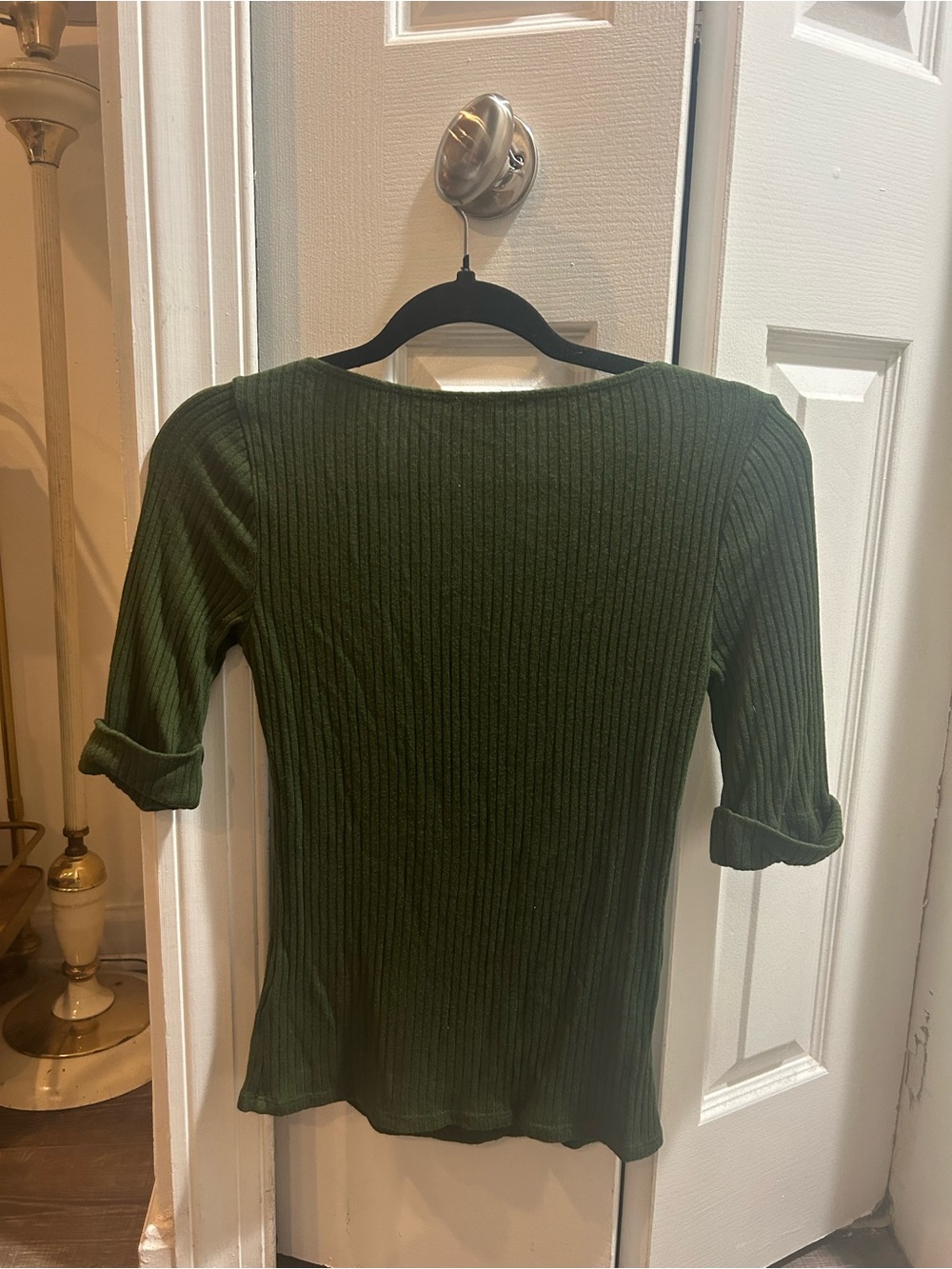 Reformation Olive Green Ribbed Top - Picture 3 of 3